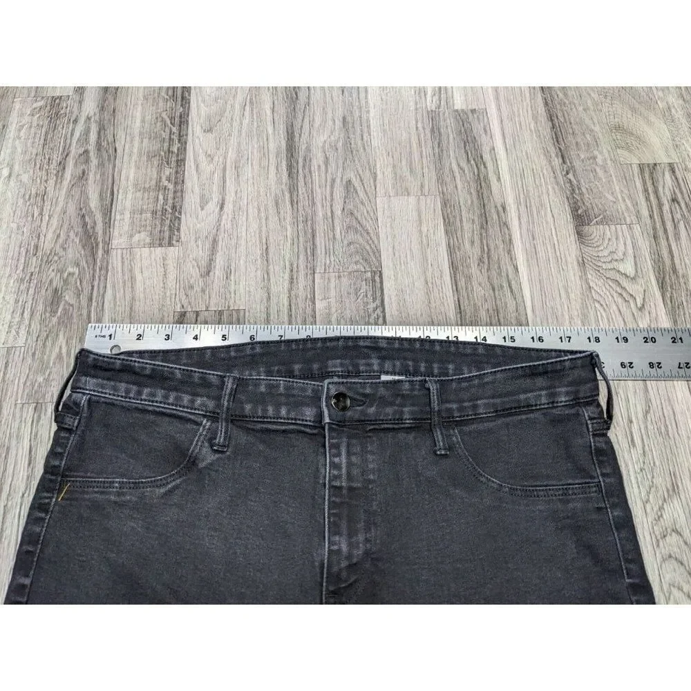 (3/$35) &Denim By‎ H&M Size 36 Skinny Ankle Regular Waist Black Denim Jeans